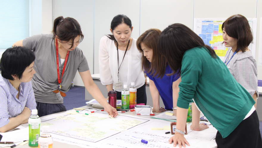 Aiming to become a company with many female employees who are working in their own way and shine at work