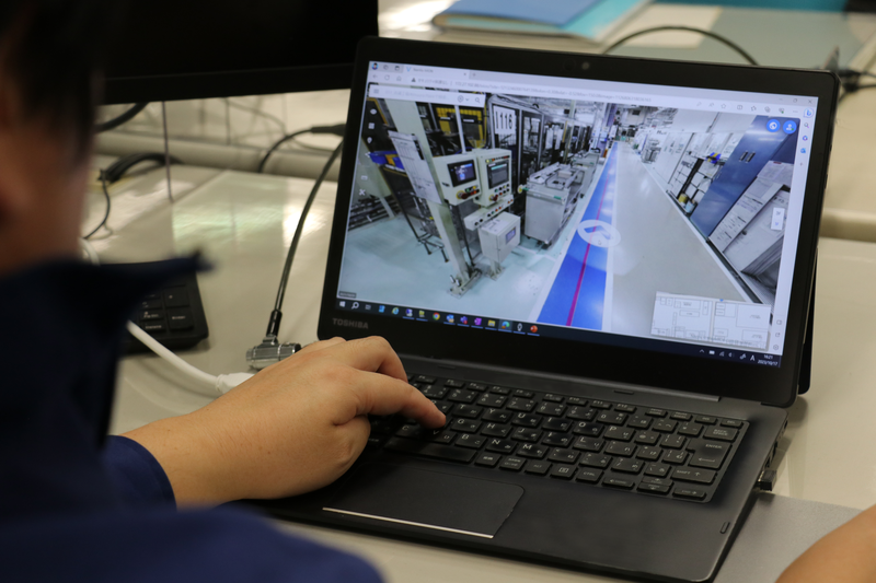 ものづくりDX_FactoryView画面
