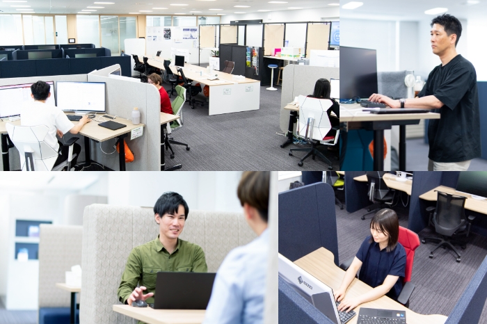 さまざまな作業エリア